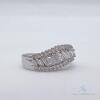 18kt White Gold & Diamond Band Ring - 2