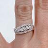 18kt White Gold & Diamond Band Ring - 4