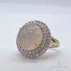 14kt Gold, Moonstone, & Diamond Cocktail Ring - 2