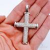 14kt Gold & Diamond Cross Pendant- 3.0+ CTW - 4