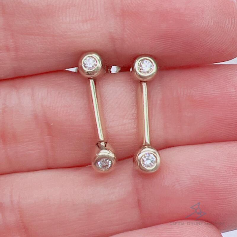 14kt Gold & Diamond Earrings