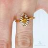 14kt Gold, Fancy Yellow Diamond Cocktail Ring - 4