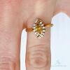 14kt Gold, Fancy Yellow Diamond Cocktail Ring - 5