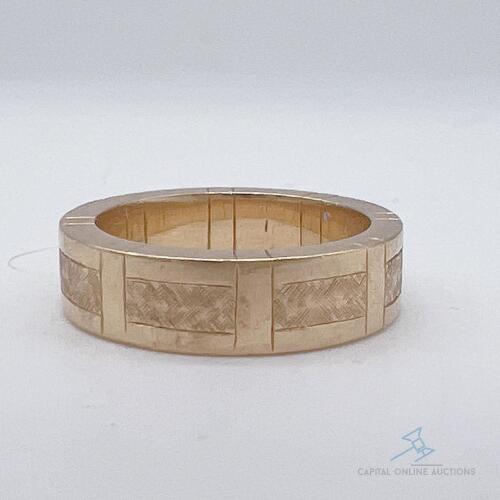 14kt Solid Yellow Gold Band Ring