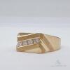 14kt Yellow Gold & Diamond Band Ring - 2