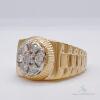 14kt Yellow Gold & Diamond Band Ring - 8