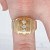 Men's 14kt Yellow Gold & Diamond Band Ring - 5