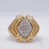 Men's 14kt Yellow Gold & Diamond Band Ring