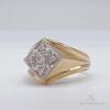 Men's 14kt Yellow Gold & Diamond Band Ring - 2