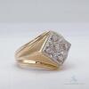 Men's 14kt Yellow Gold & Diamond Band Ring - 3