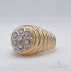 Men's 14kt Yellow Gold & Diamond Band Ring - 2