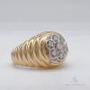 Men's 14kt Yellow Gold & Diamond Band Ring - 3