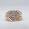 Men's 14kt Yellow Gold & Diamond Band Ring