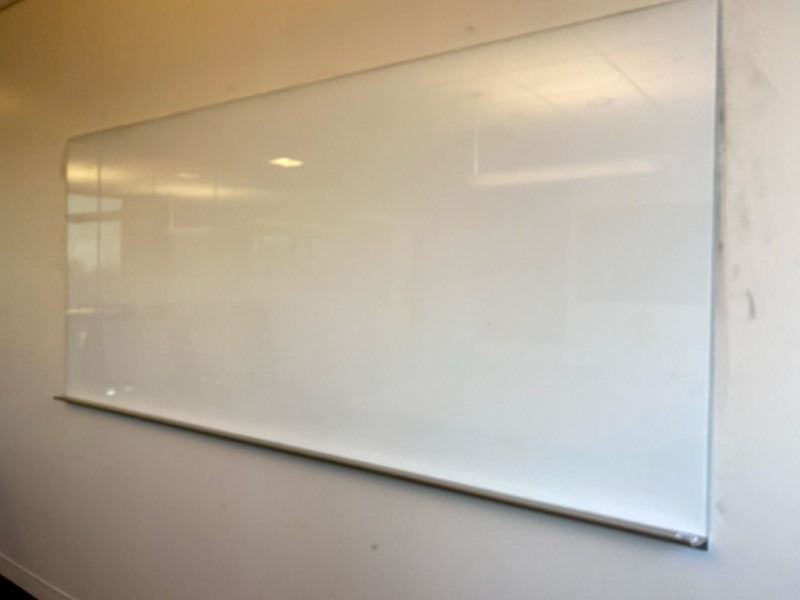 Glass frameless White Board: