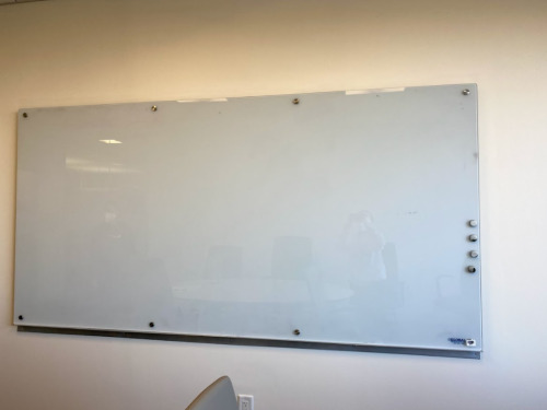 Glass Frameless Whiteboard: