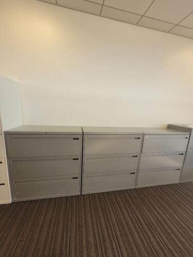 3 Filing cabinets