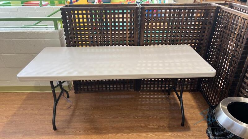 6' Lifetime Molded Plastic Folding Table