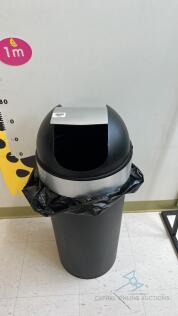 Trash Can with Flip Lid