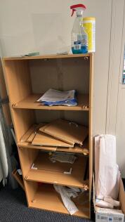 Wood Shelving Unit