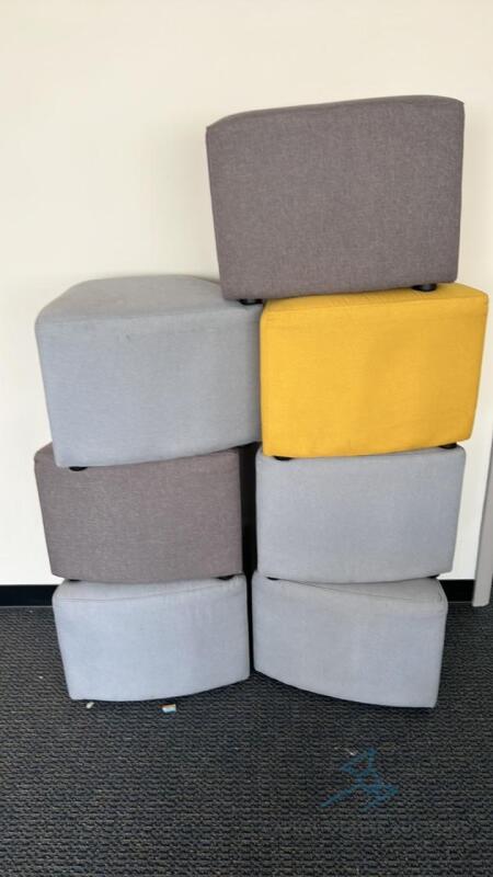 9 Ottomans or soft play units