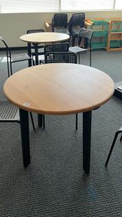 2 33" Round Dining Tables