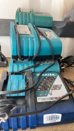 6 Assorted Makita Chargers