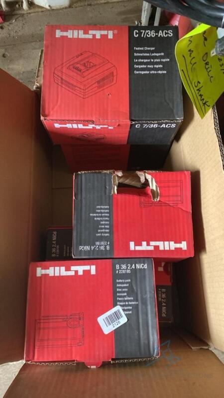 Hilti Chargers and Battery Packs