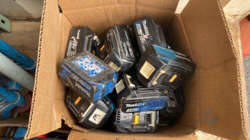 Box of Makita Batteries