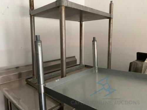 Stainless Steel Tables with Backsplash, Heavy Duty