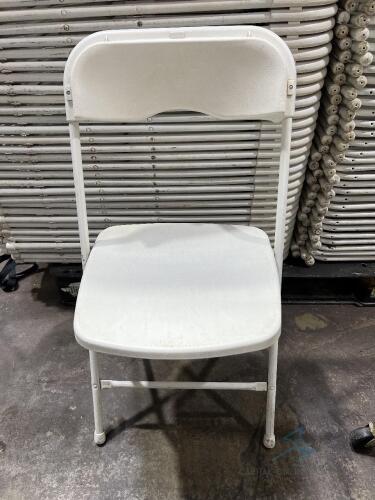 153 White Poly Folding Chairs