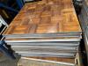 (25) 3ft x 3ft Parquet Dance Floor Sections with Cart - 5