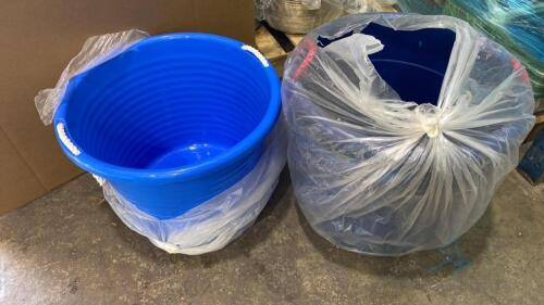 3 Plastic Tubs