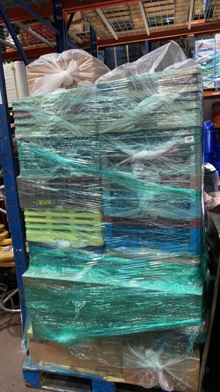 36 Racks of Assorted Glassware