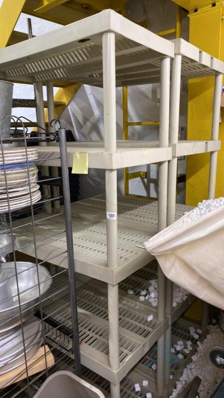 2 Keter Plastic Shelving Units