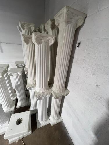 20 Assorted Height Foam Pillars