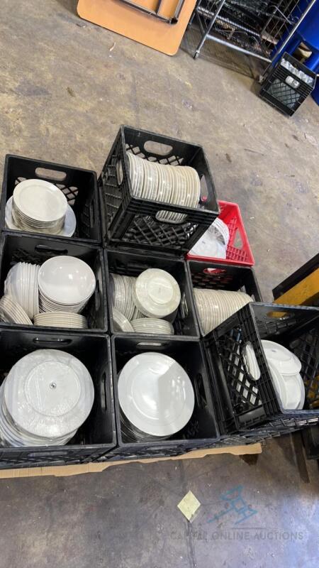 11 Crates of Assorted China