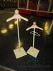 2 Wooden Adjustable Clothing Display Stands