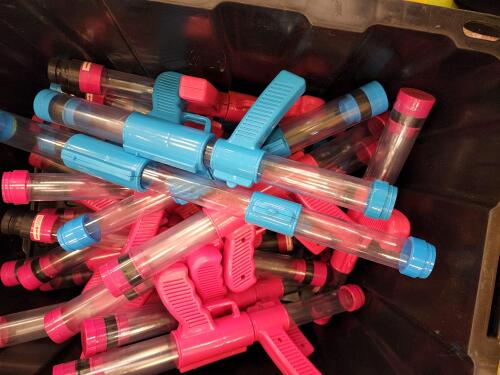 CONTAINER OF BALL BLASTERS -