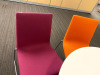 Set of 3 Pink and 3 Orange Chairs - 4