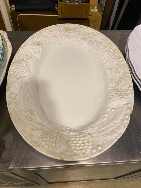 White Oval Dish