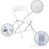 200 Brand New White Poly Folding Chairs - 2