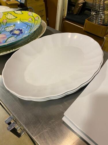 White Oval Dishes