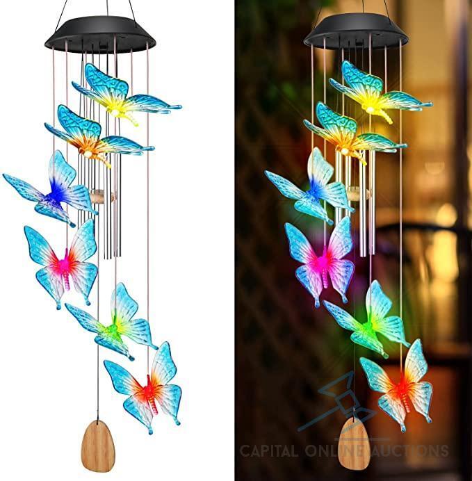 (10) Solar Wind Chimes (Brand New In Box)