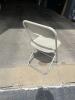 100 AlloyFold Bone White Aluminum Frame Folding Chair - 2