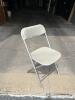 100 AlloyFold Bone White Aluminum Frame Folding Chair