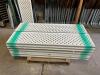 (6) White Lattice Folding Screens - 2