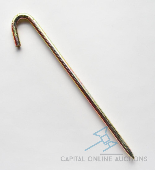 (50) Brand New - 5/8 x 18 Hook (zinc-gold)