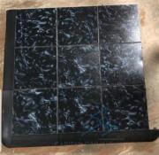 (49) 3x3 Black Luxury Marble Dance Floor Pieces