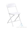 10 Brand New In Box White Poly Folding Chairs