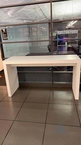 White Cocktail Height Table